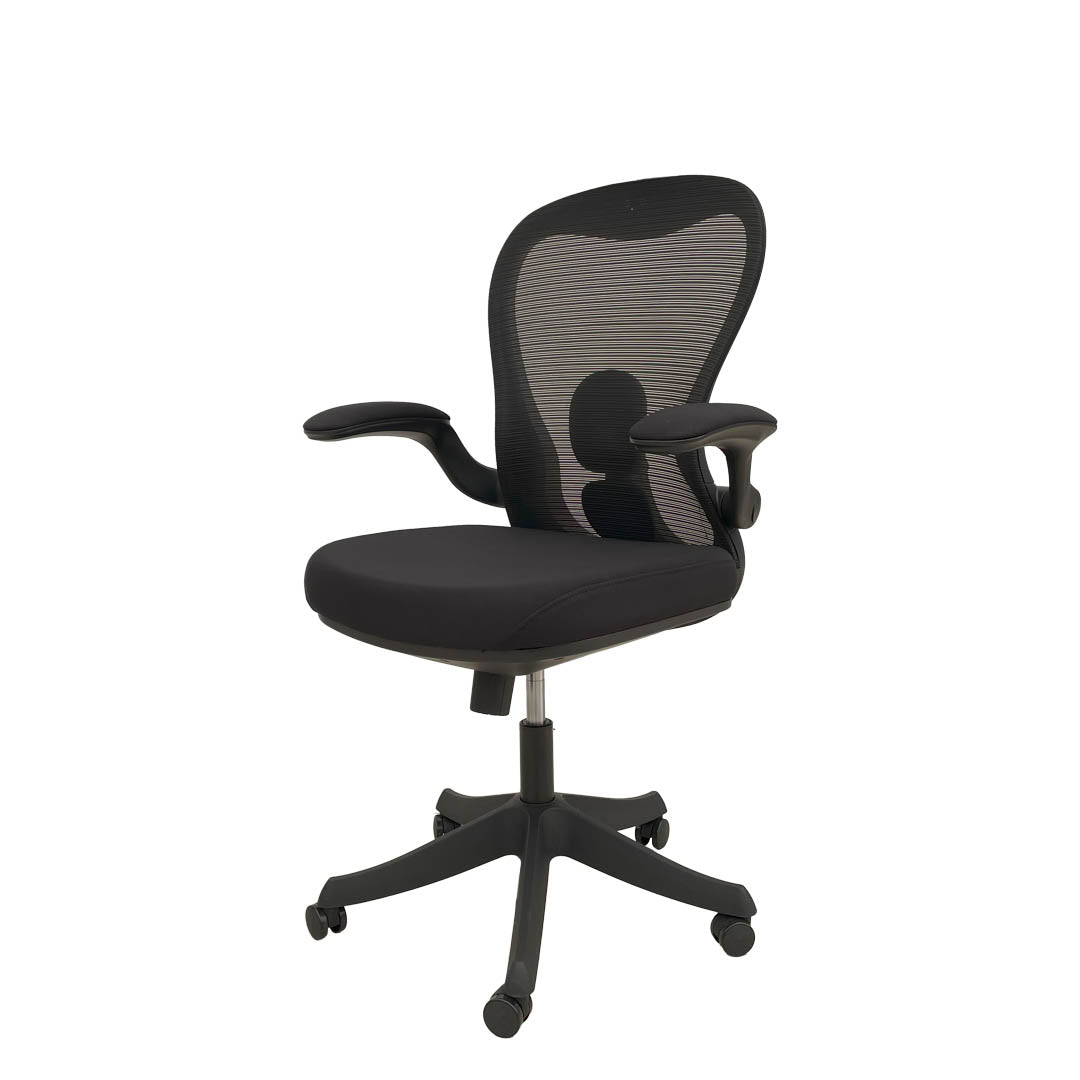 Ergonomic Low Back Office Chair With Height Adjustable And Swivel Wheels-GCC Home Center