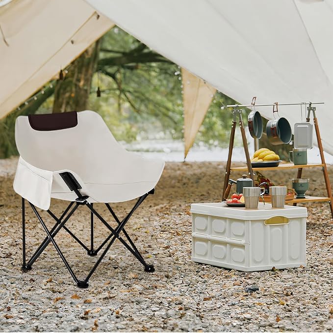 Camping Chairs, Folding Chair for Beach Patio Outdoor Lawn Floor-GCC Home Center