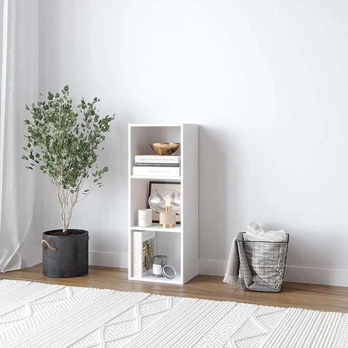 3-Tier Wooden Bookcase – Display & Storage Shelf Unit