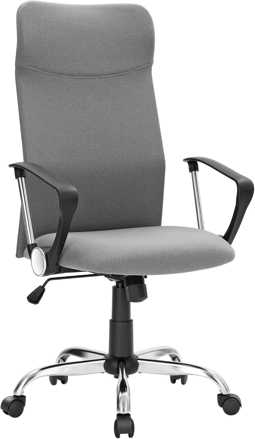 Office Chair, Ergonomic Chair, Swivel Seat, Padded Seat, Adjustable Height and Recliner, Load Capacity 120 kg, Cappuccino Beige