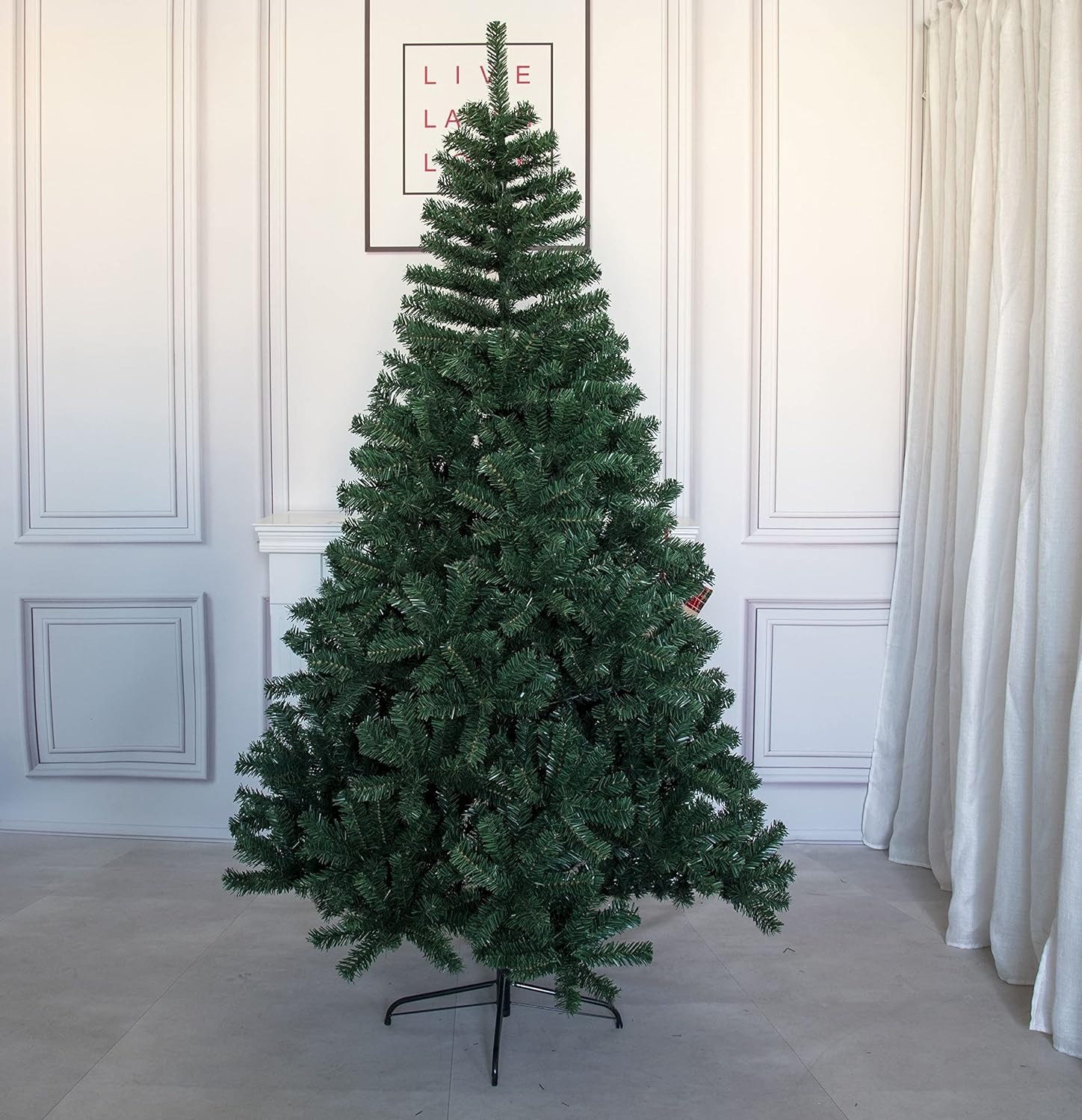 Christmas tree 6ft green 1200 Tips office home Indoor Outdoor party decoration artificial tree with metal stand Christmas and New Year Celebration