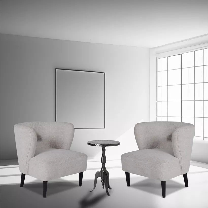 3-Piece Modern Lounge Furniture Set – Table & 2 Accent Chairs