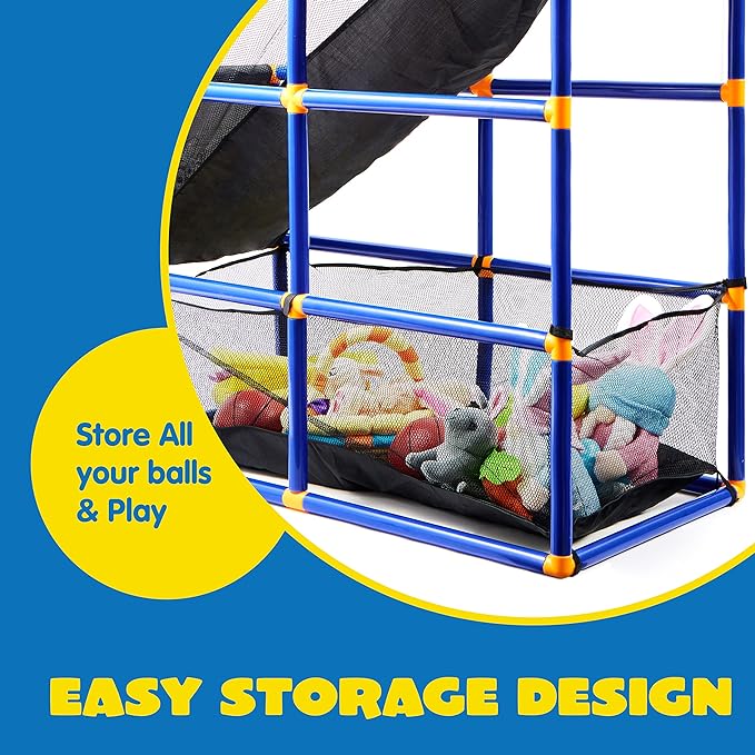 Basketball Game Set with 4 Balls and Hoop for Kids 3 to 12 Years Old Indoor Outdoor Sport Play-GCC Home Center