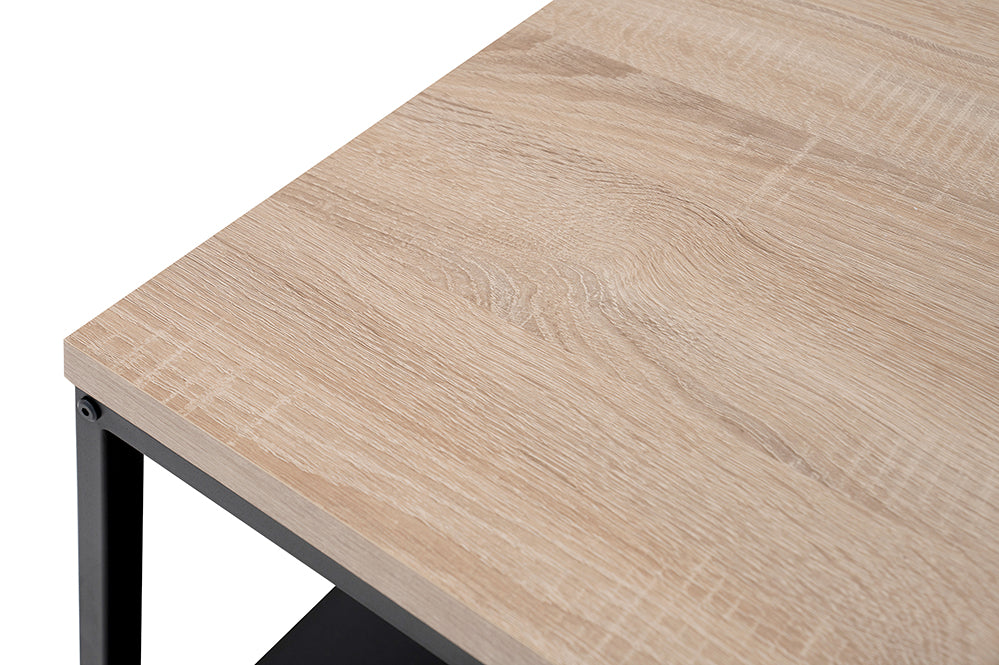 Coffee Table with Engineered Wood Top and Metal Frame