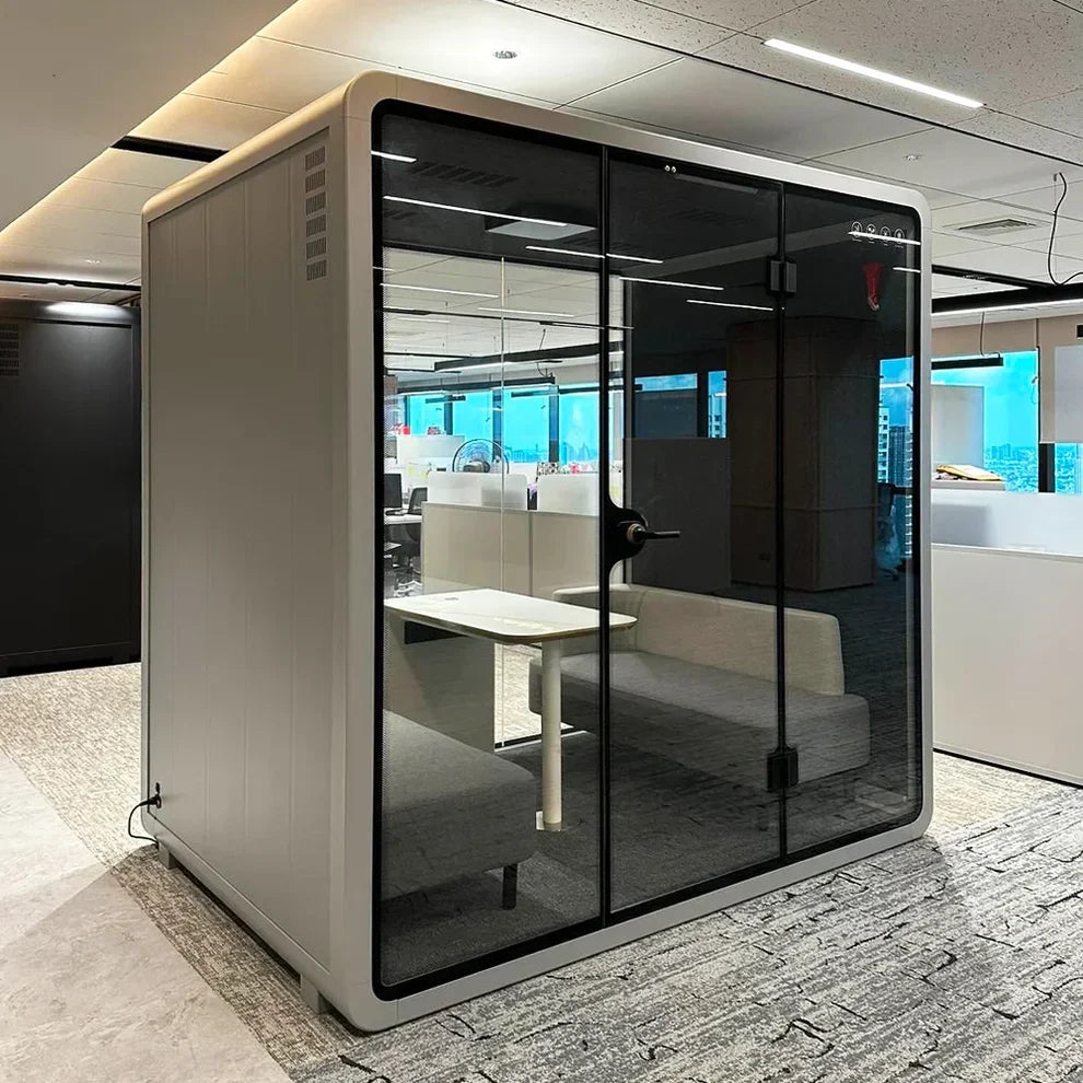 Quartet Silence Booth, 4 Person Silence Pod, Office Soundproof Booth-GCC Home Center