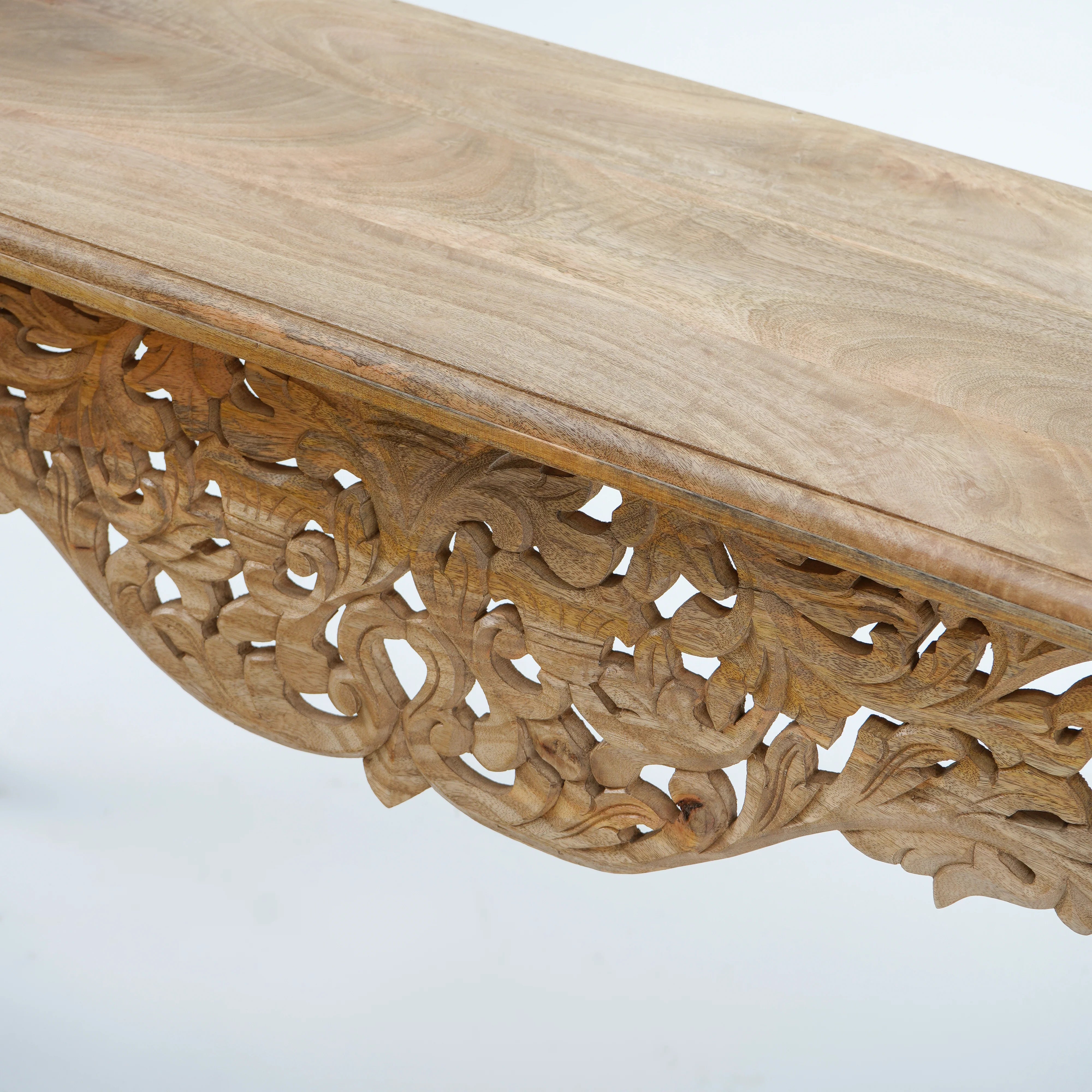 Classic handcrafted Carved Dining/Console Table - Premium Solid Mango Wood