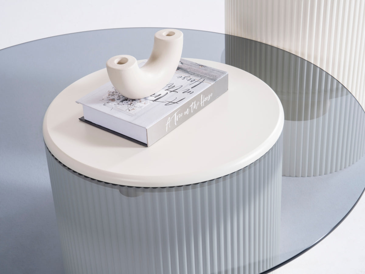 Amanti Coffee Table Set Cream