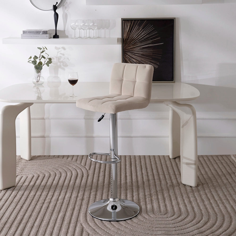 Bar Chair – Modern Adjustable Velvet Stool