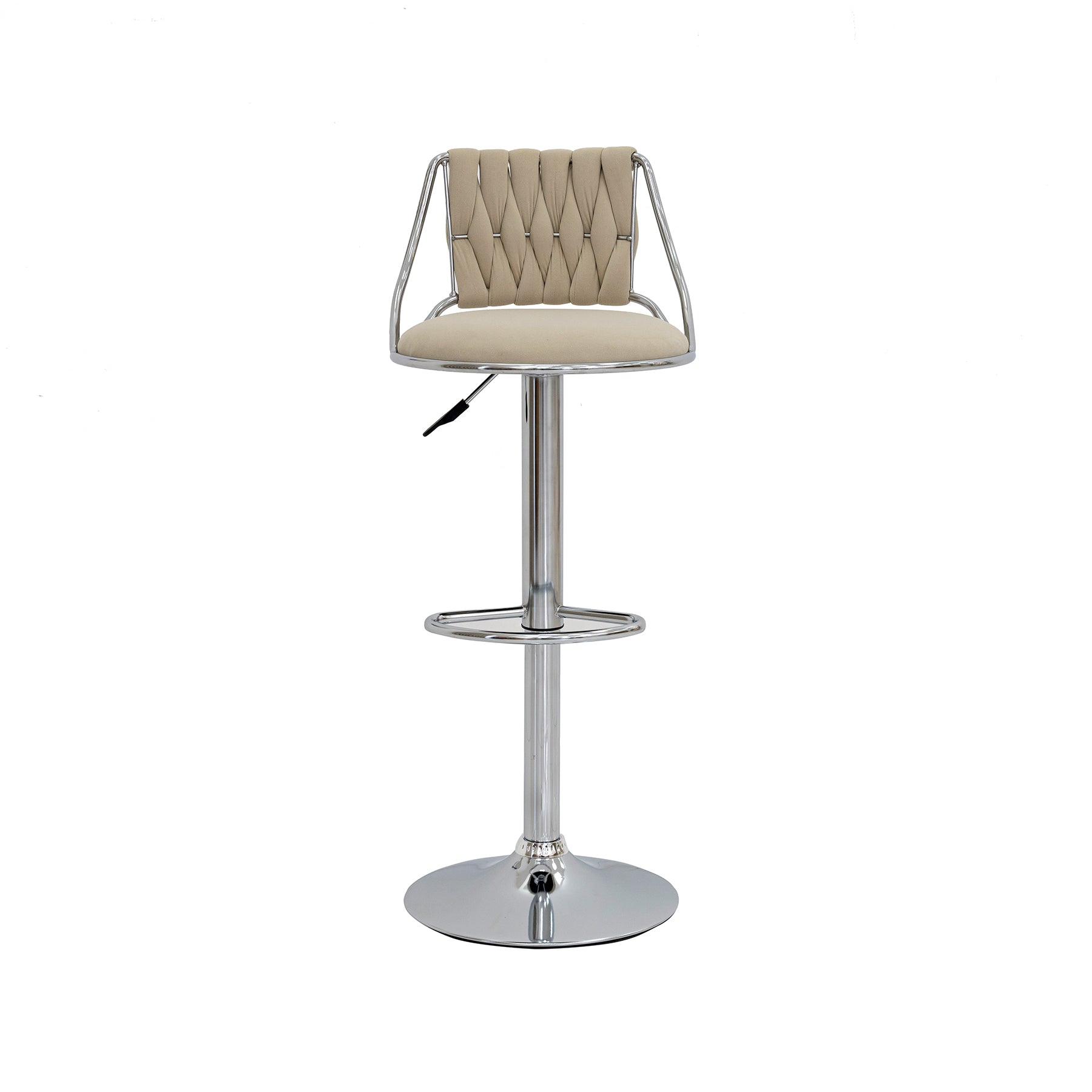 Velvet Fabric Bar Chair