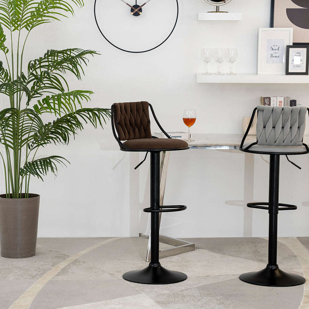 Bar Chair – Modern Velvet Bar Stool