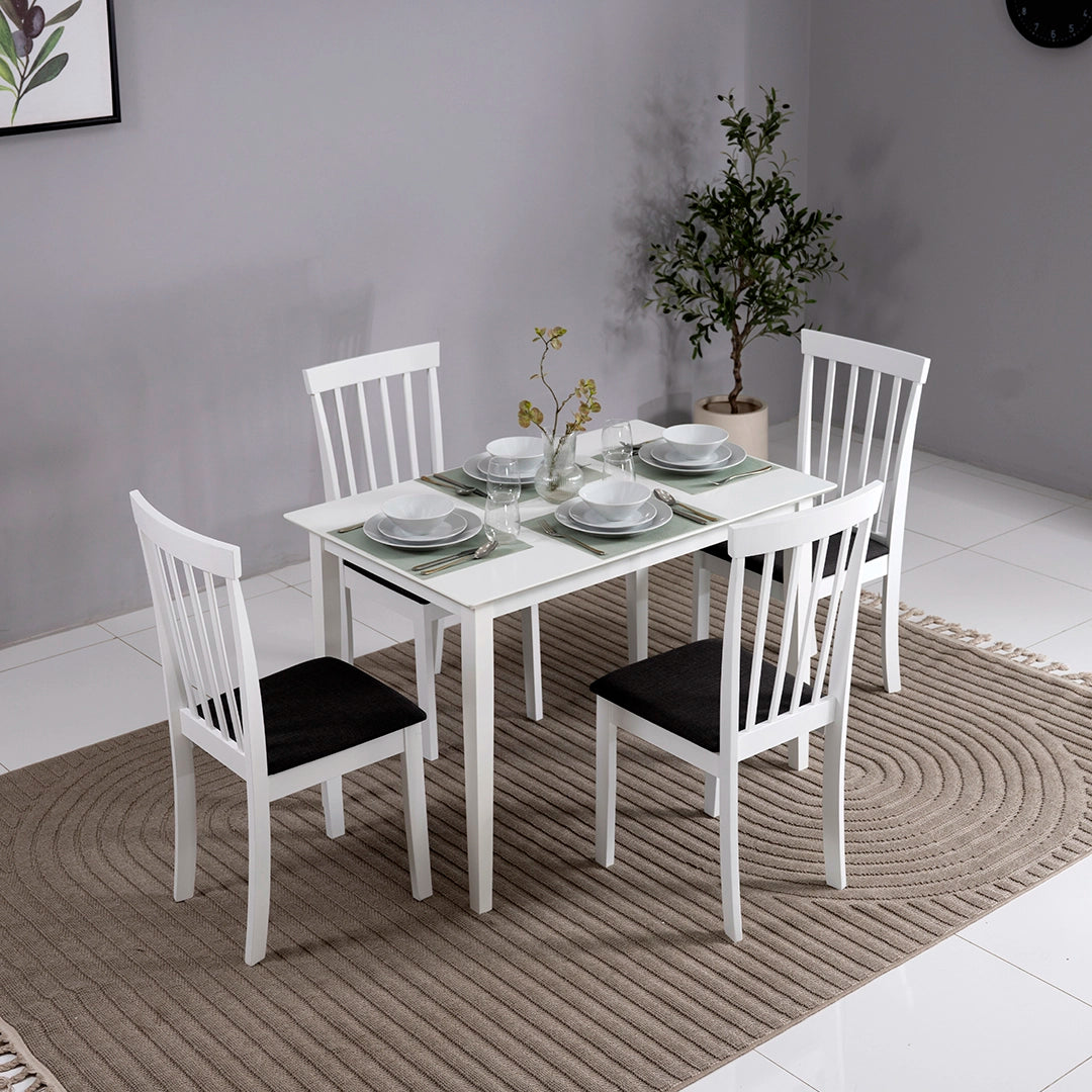 Solid Wood 6-Seater Dining Set
