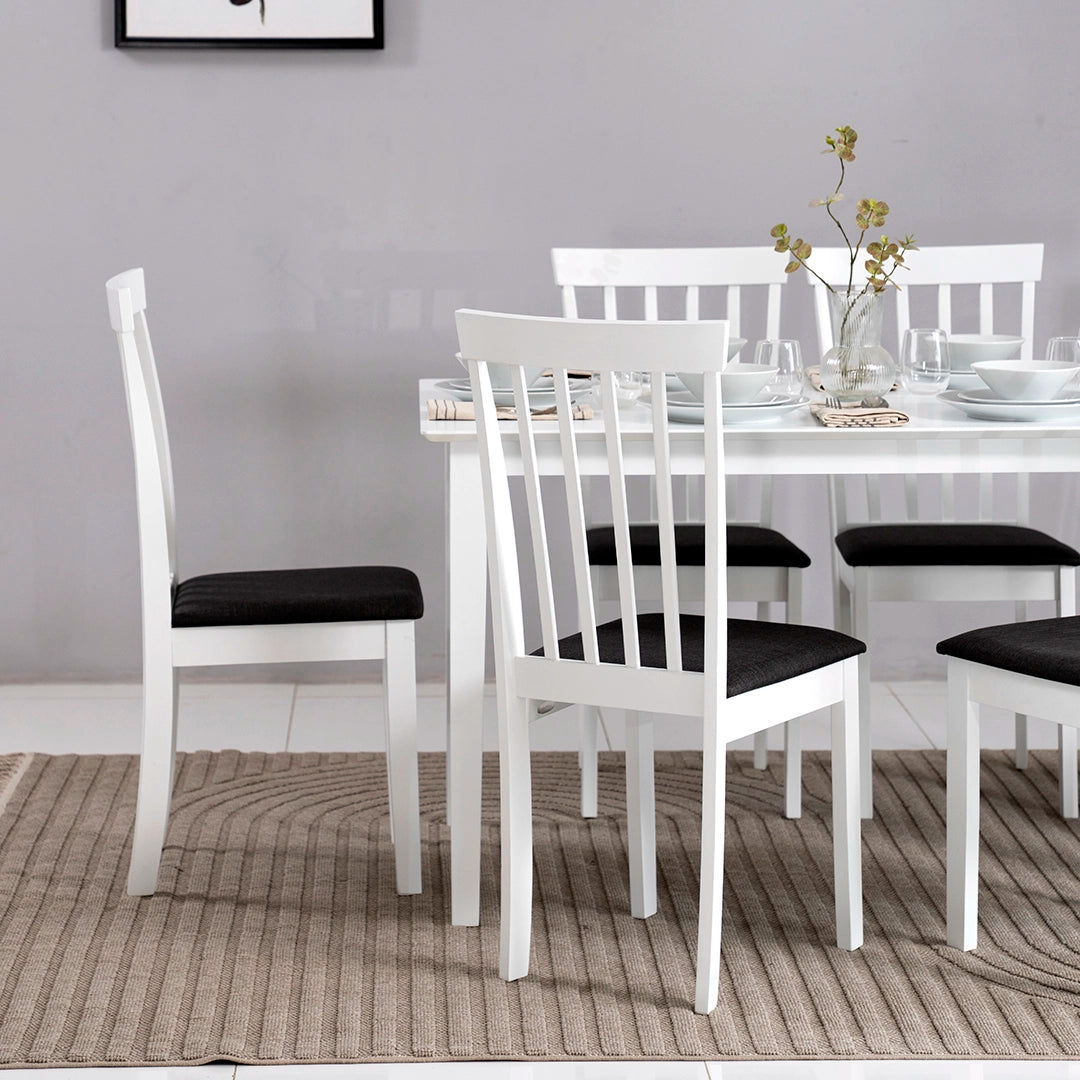 Solid Wood 6-Seater Dining Set