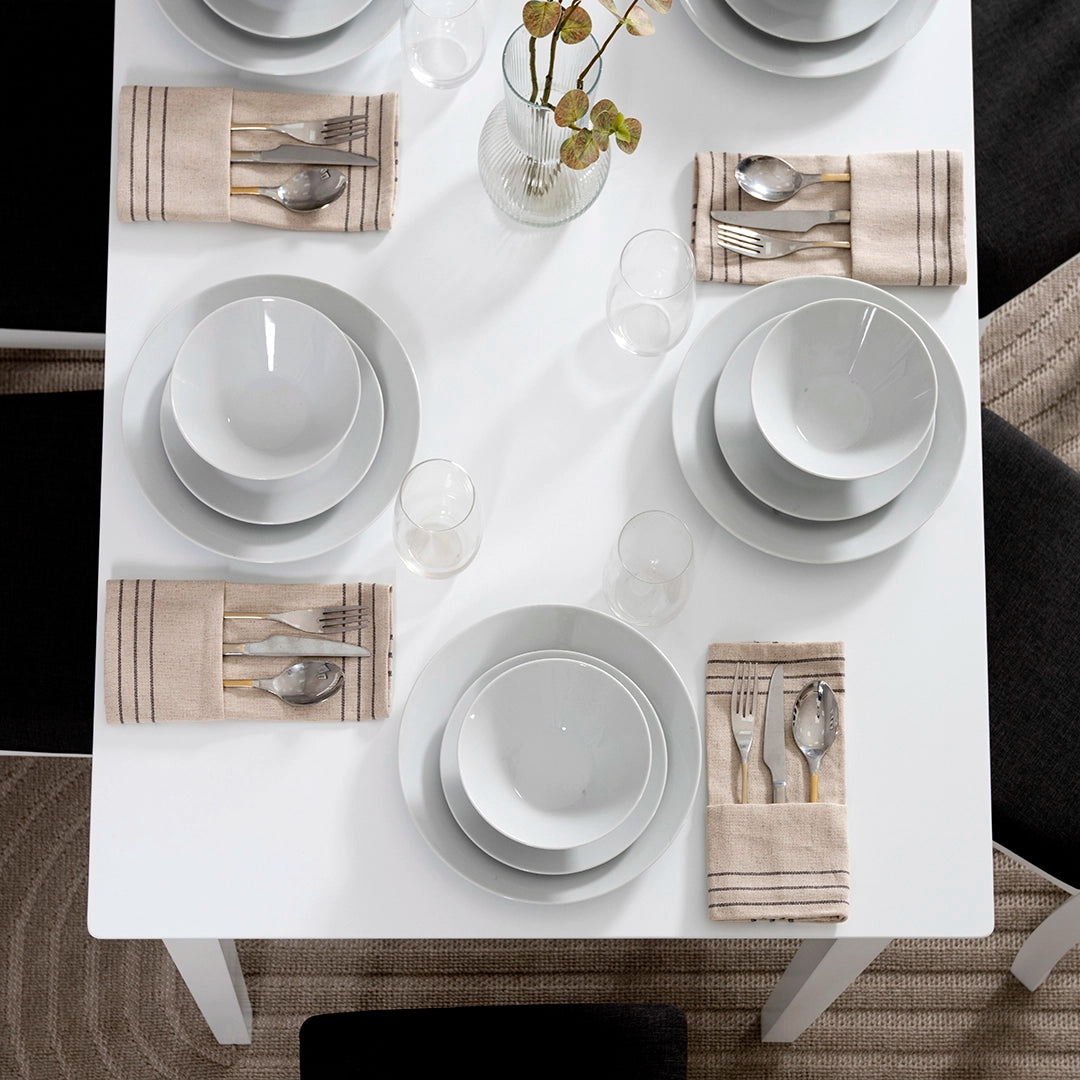 Solid Wood 6-Seater Dining Set