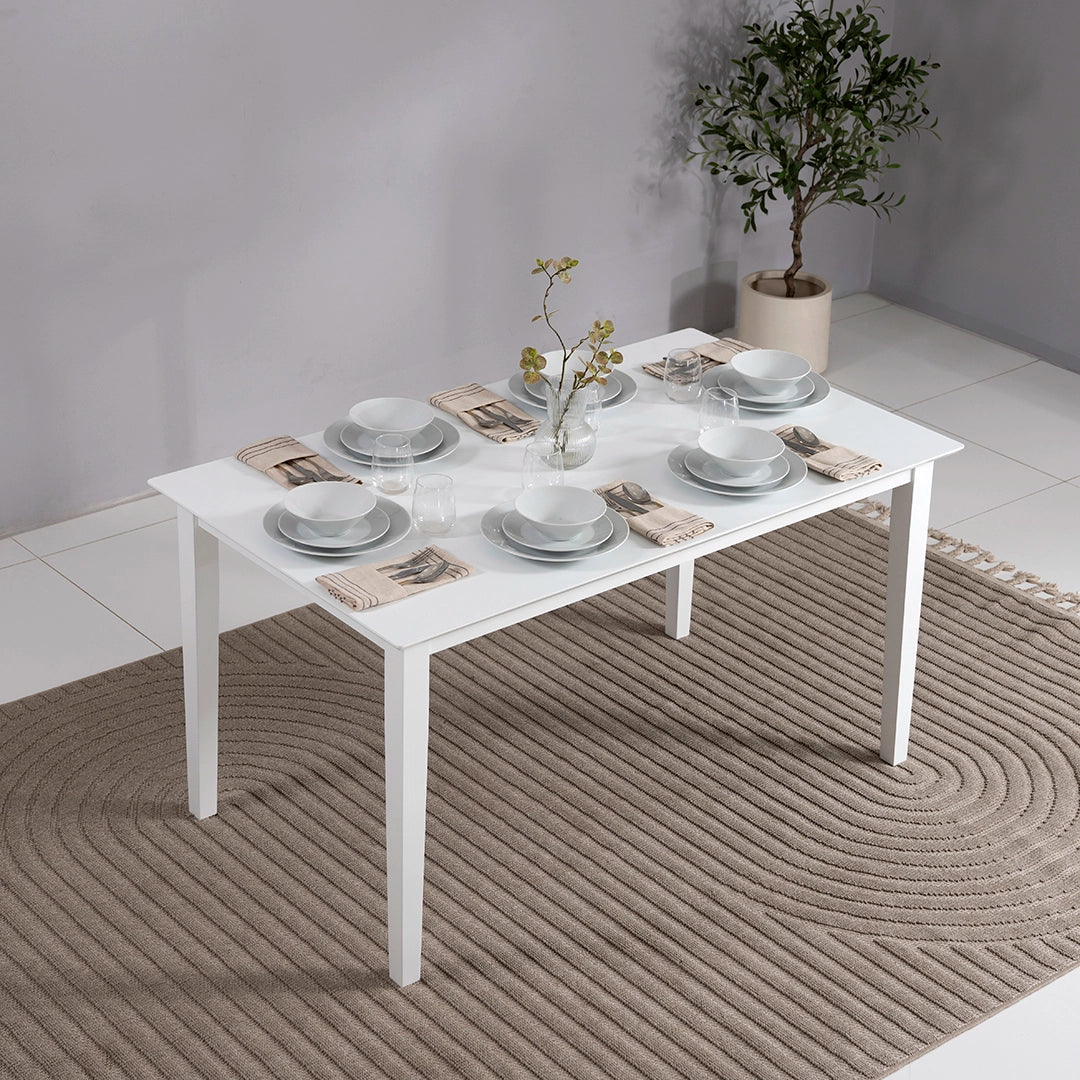 Solid Wood 6-Seater Dining Set