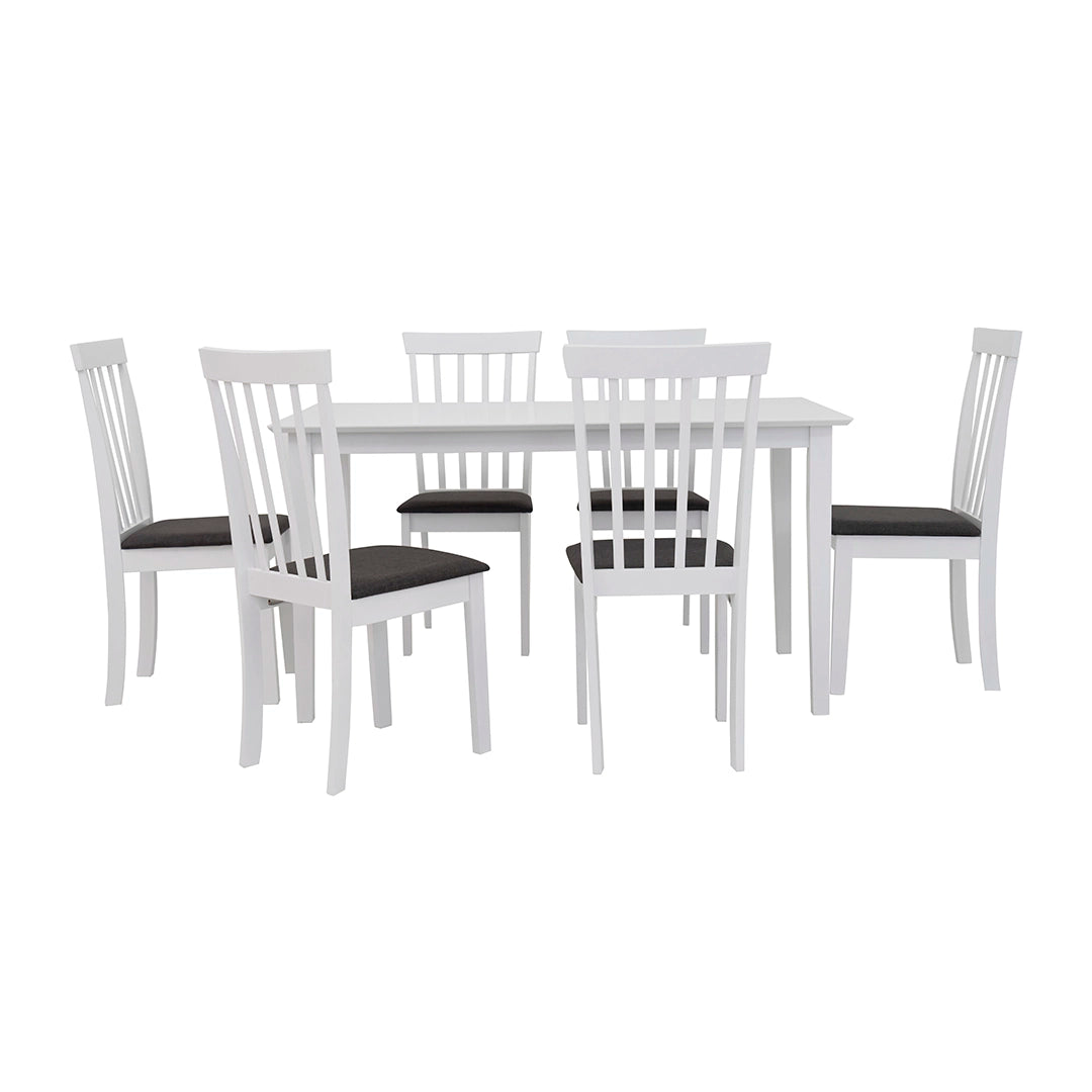 Solid Wood 6-Seater Dining Set