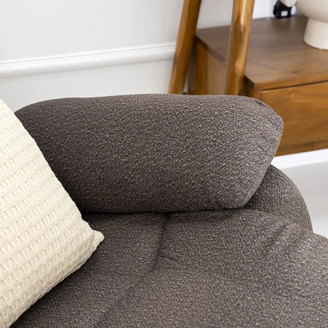 Recliner Chair – Fabric 1-Seater with Adjustable Backrest, Footrest & Swivel Feature