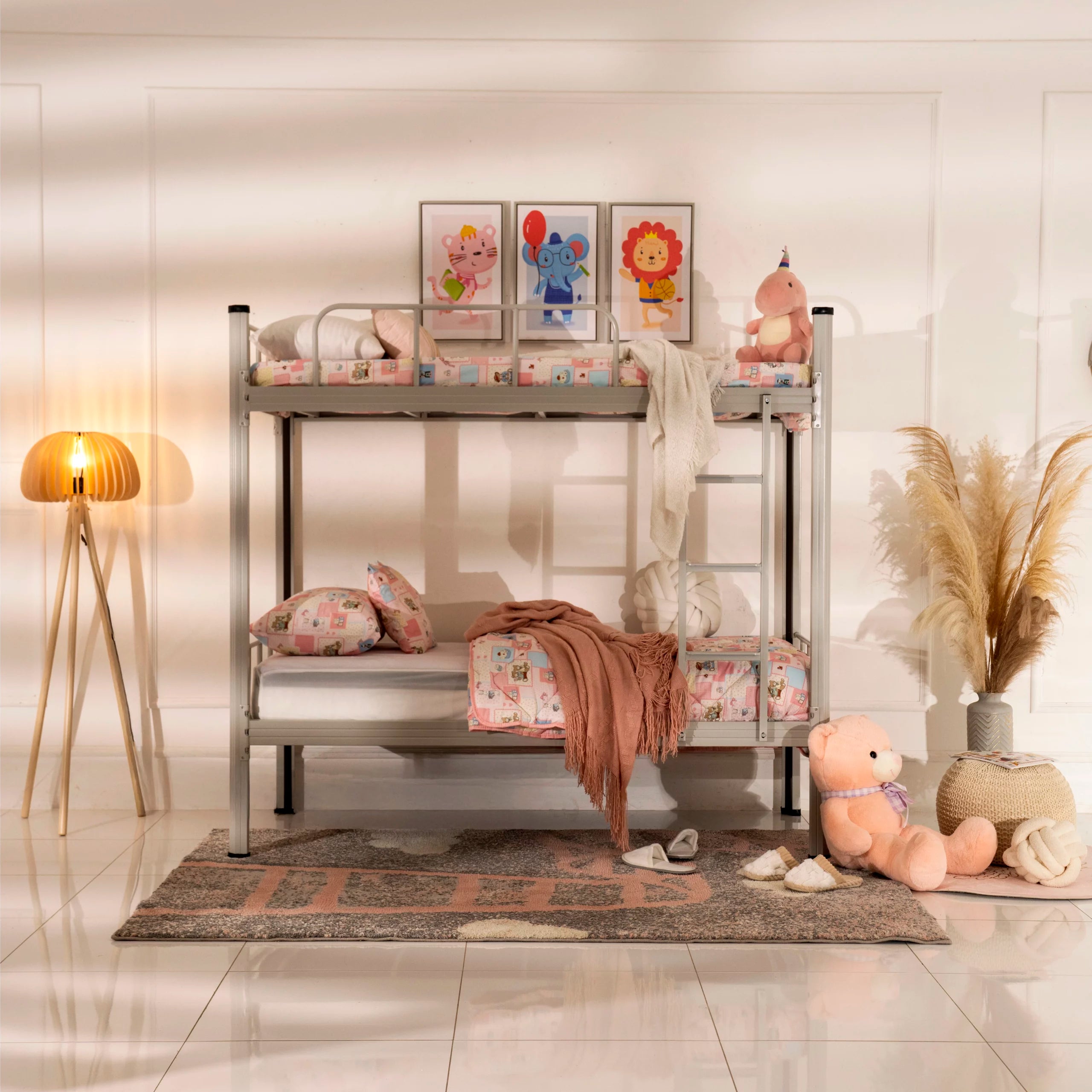 Kids Metal Bunk Bed – Urban Style Sturdy Frame
