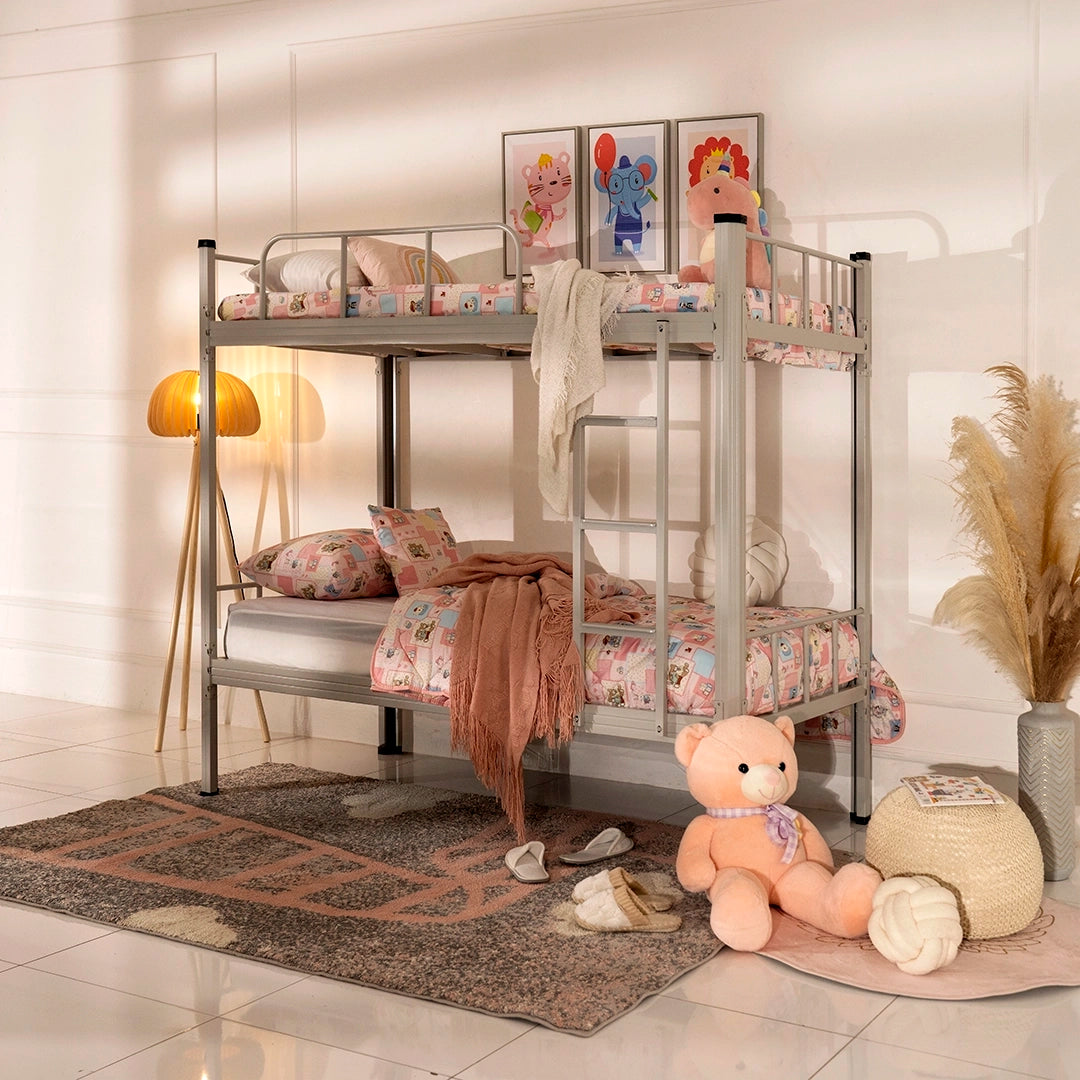 Kids Metal Bunk Bed – Urban Style Sturdy Frame