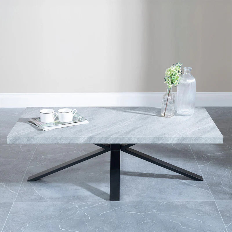 Industrial Coffee Table with Black Spider Legs