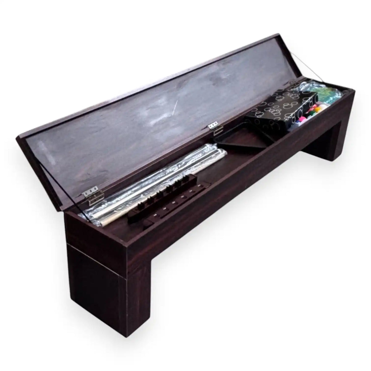 Caesar 8ft Professional Pool Table with 2 Storage Benches