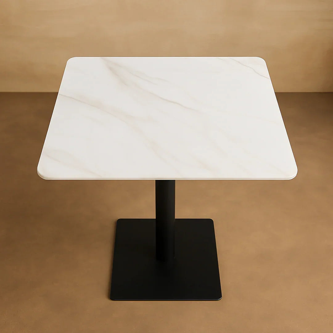 Square Ceramic Top Dining Table for Café & Restaurant