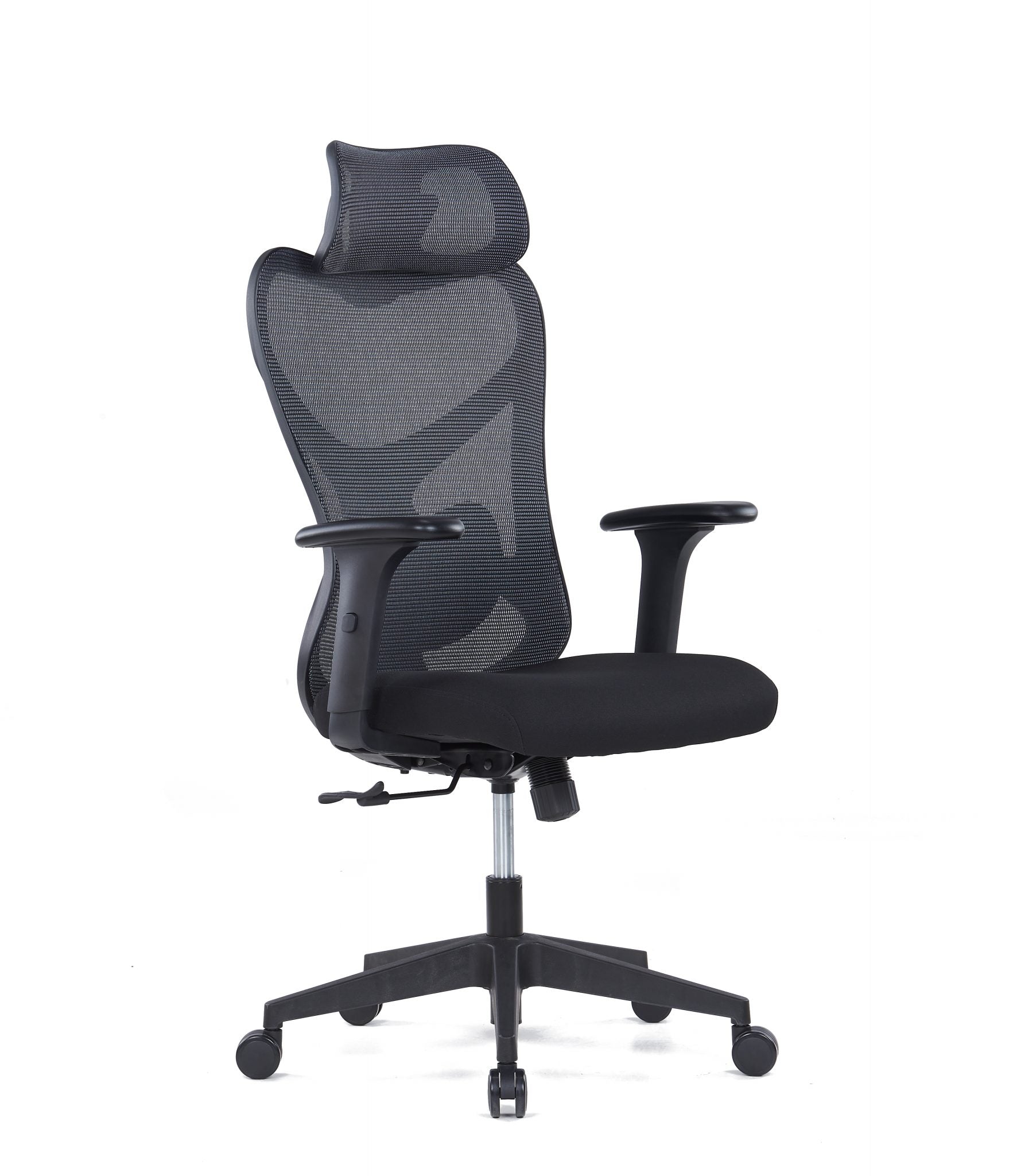 Breathable Mesh Ergonomic Chair Adjustable Headrest and Lumbar Support
