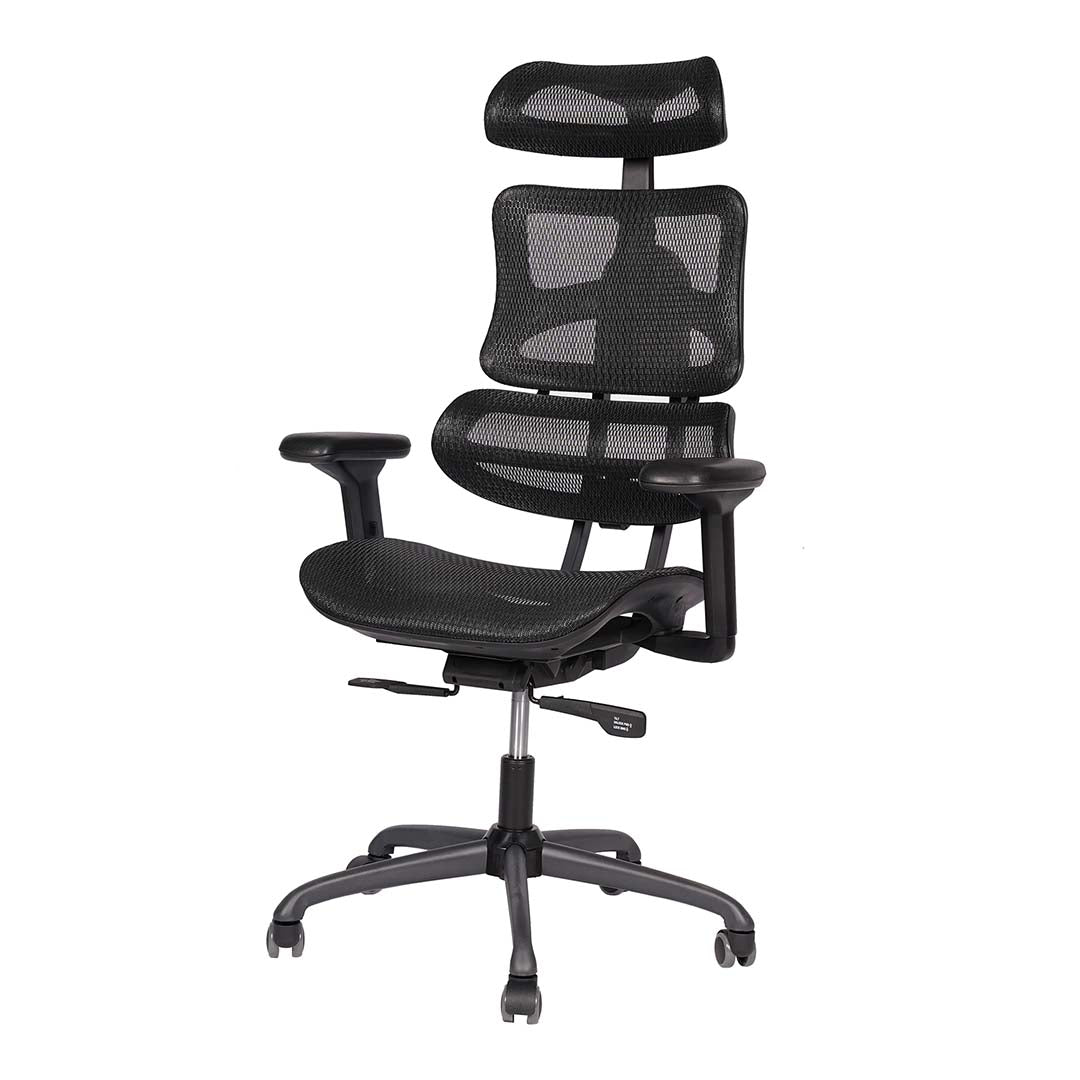 High Back Medicated Chair, Office Chair With Height Adjustable, Lumbar Support And 5 Swivel Wheels-GCC Home Center