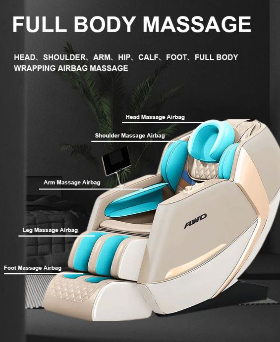 4D Full Massage Chair - 18 Auto Massage Programs