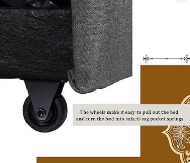 3 Seater Sofa Bed With Cushions, L-Shaped with Storage (Grey, 210x160x95 cm)