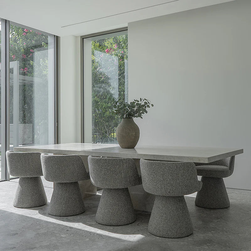 Luxury Dining Table With Natural Stone (Marble Top)