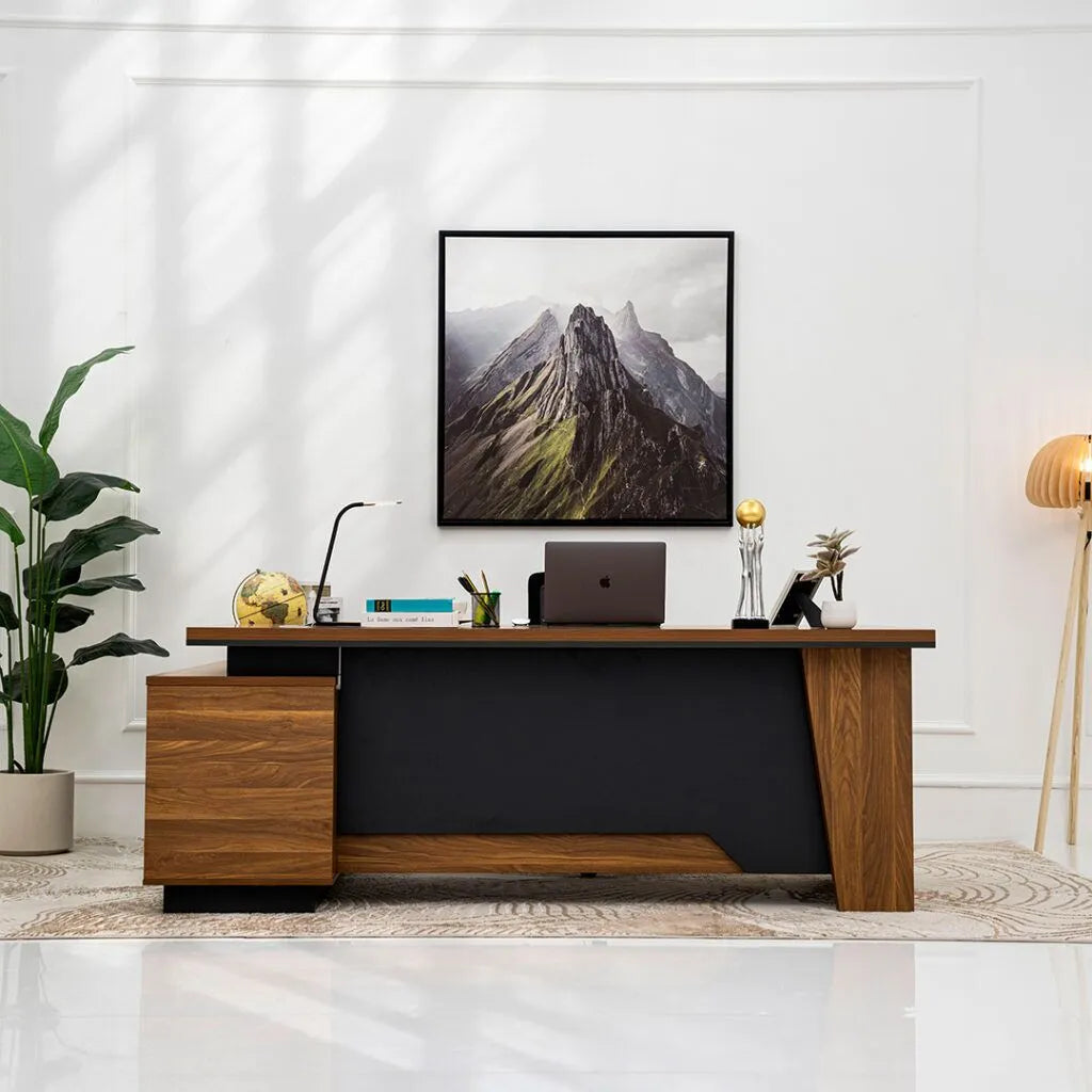 Luxury L-Shaped Office Desk