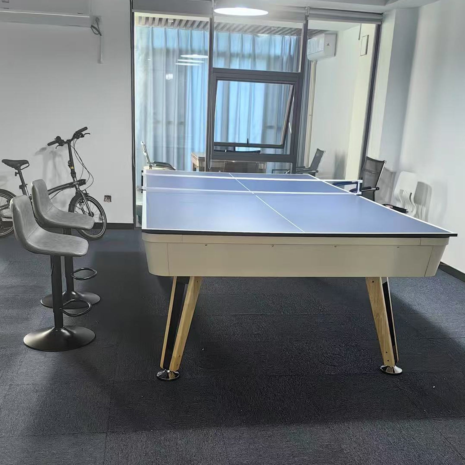 8ft 3 IN 1 Billiard Pool Tables with Full Accessory Multi-function Home Use Ping Pong Dining Table Convertible 3in1 Portability Pool Table