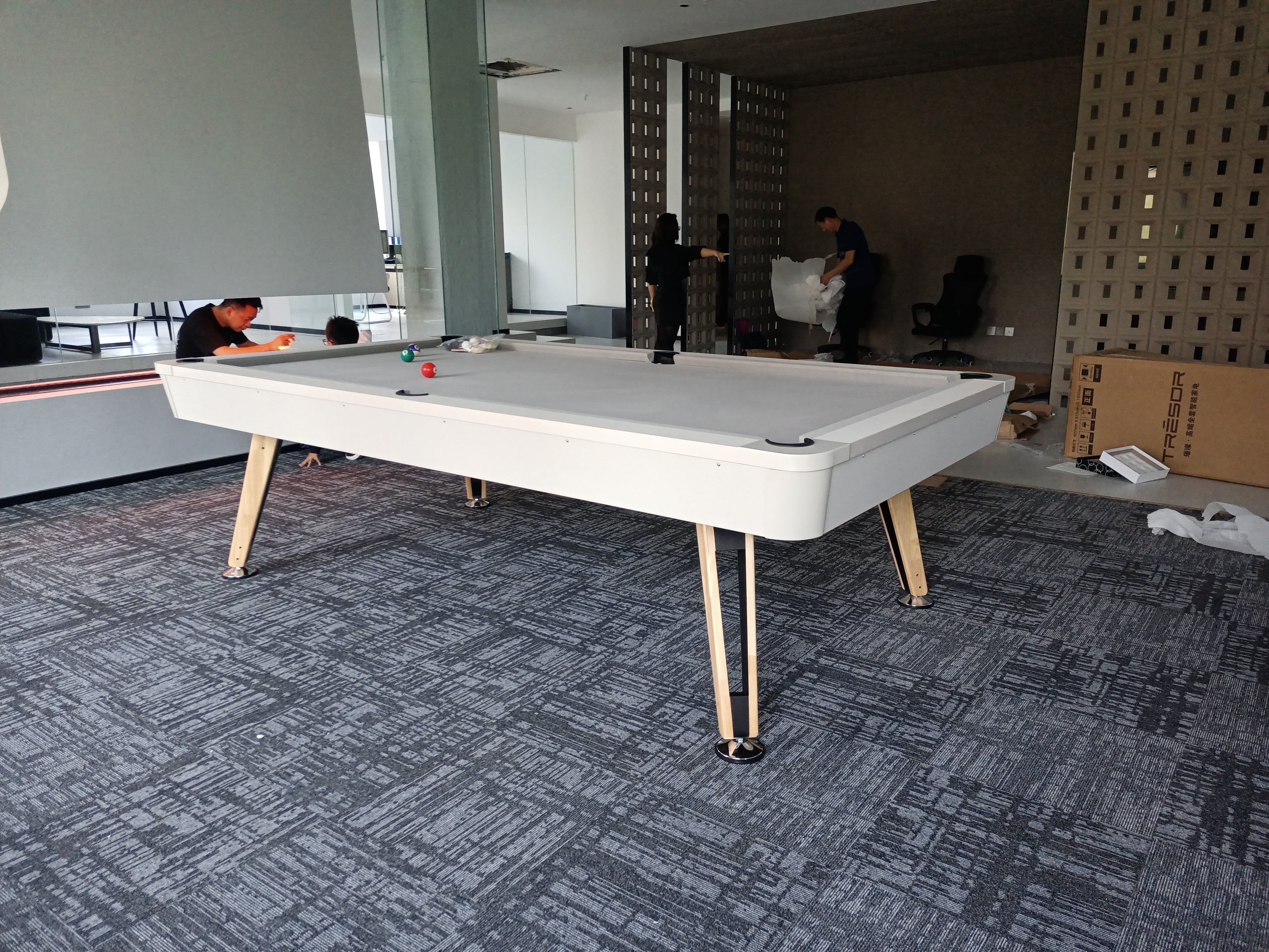 8ft 3 IN 1 Billiard Pool Tables with Full Accessory Multi-function Home Use Ping Pong Dining Table Convertible 3in1 Portability Pool Table