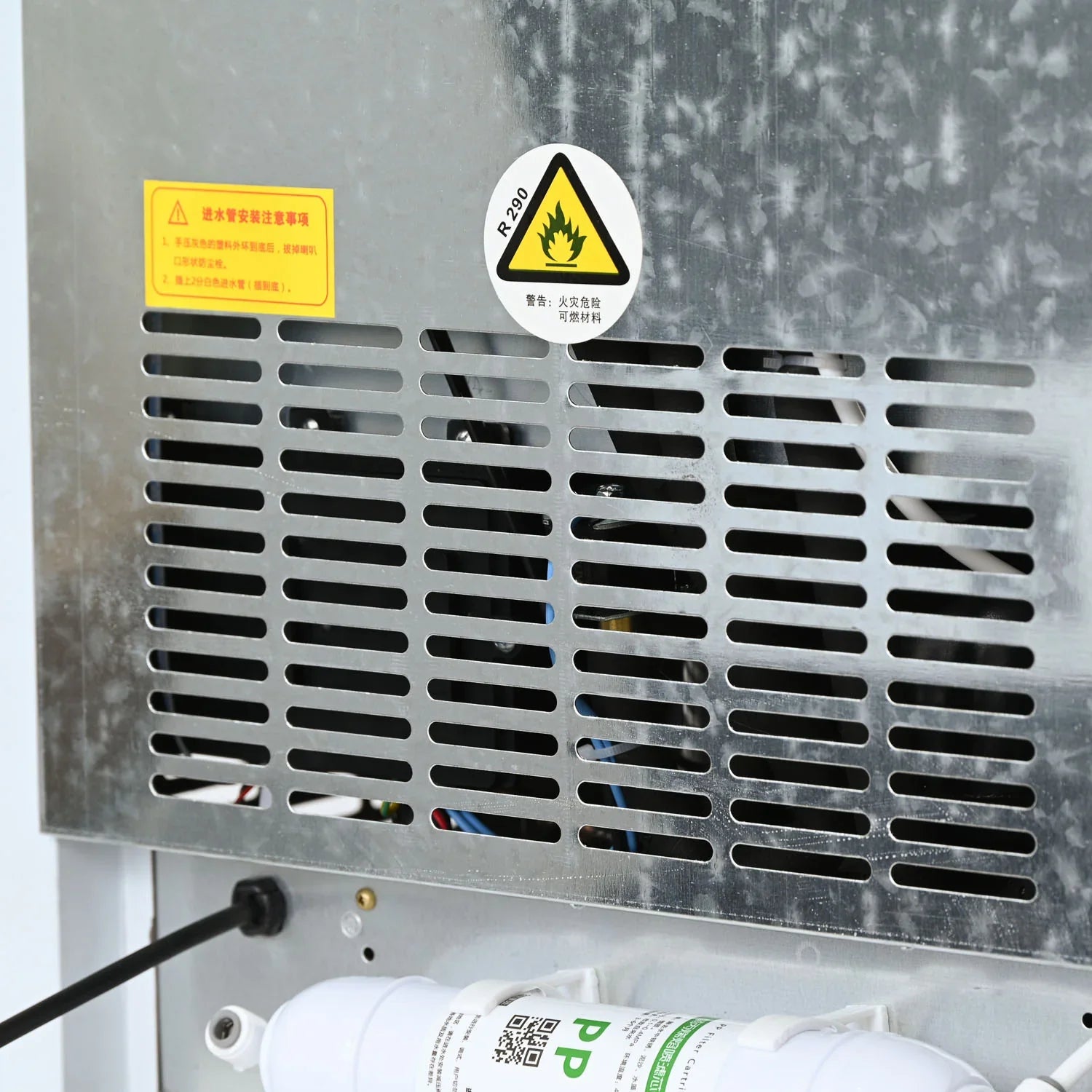 Commercial Ice Maker Machine, 135-145 KGS/24H Stainless Steel under Counter Ice Machine with 20KGS Ice Storage Capacity, for/Restaurant/Bar/Coffee Shop