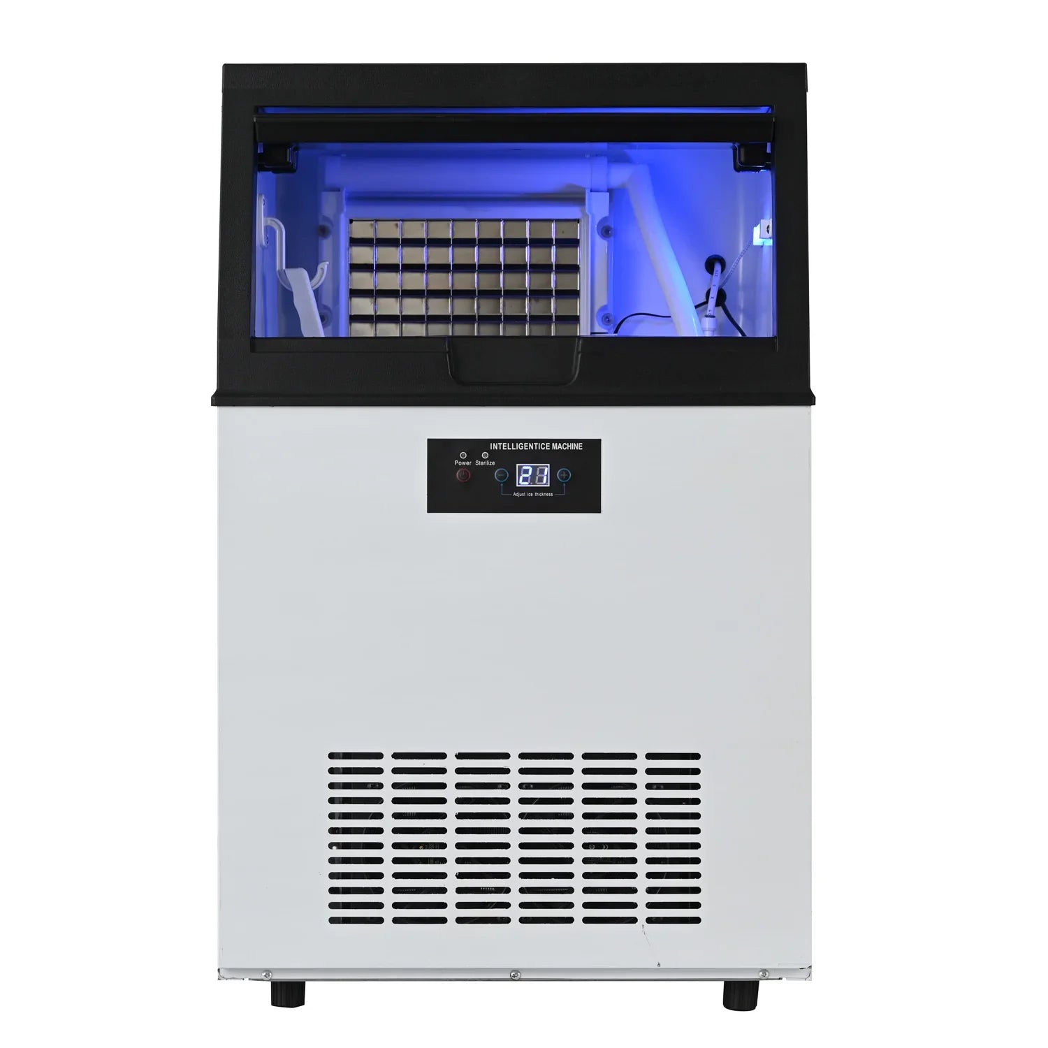 Commercial Ice Maker-120-130KG/day Large Capacity, 65 Ice Cubes are Made in 15 Minutes