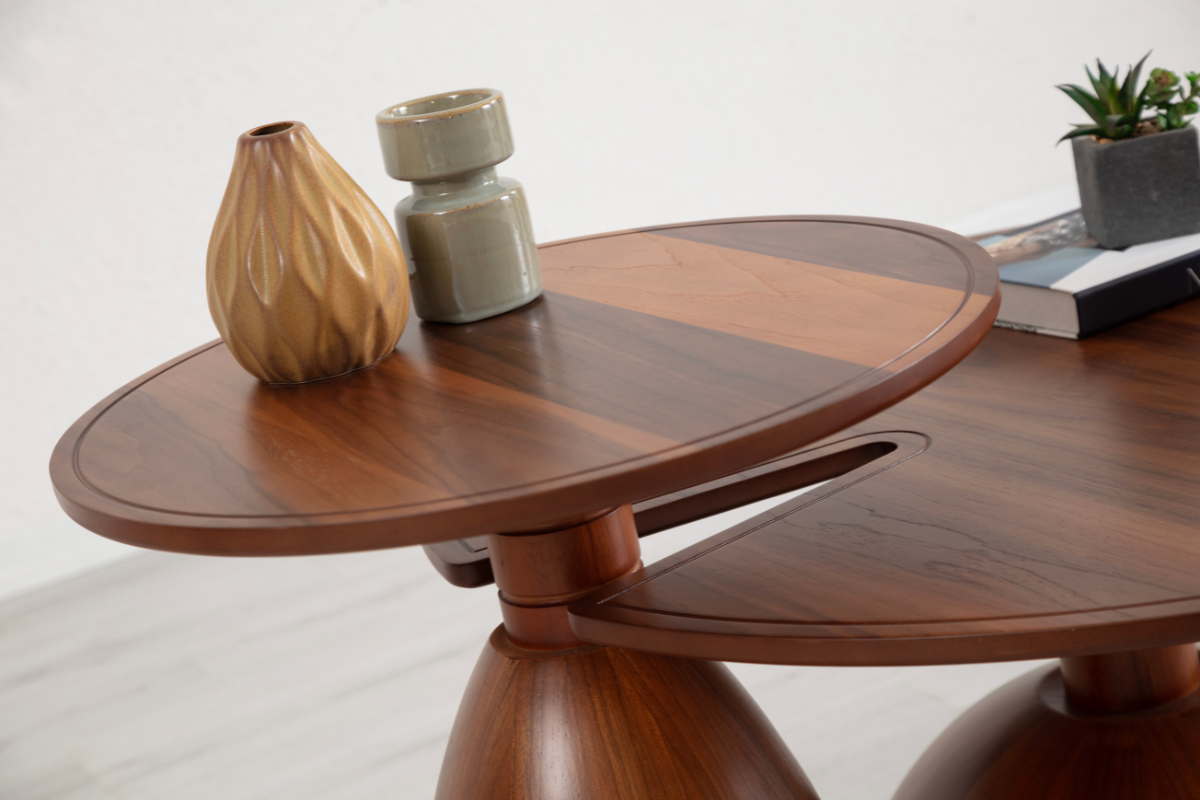 Walnut Coffee Table Set