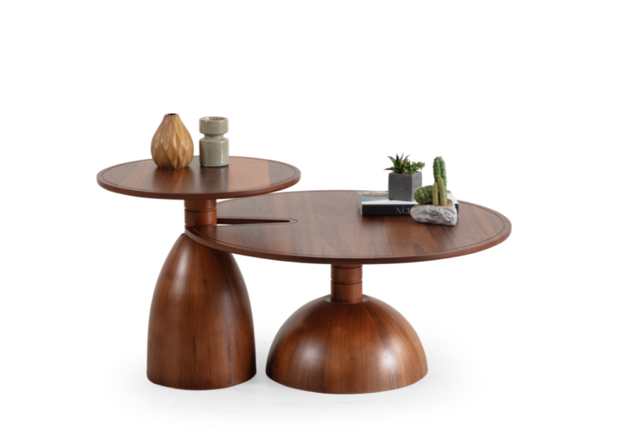 Walnut Coffee Table Set