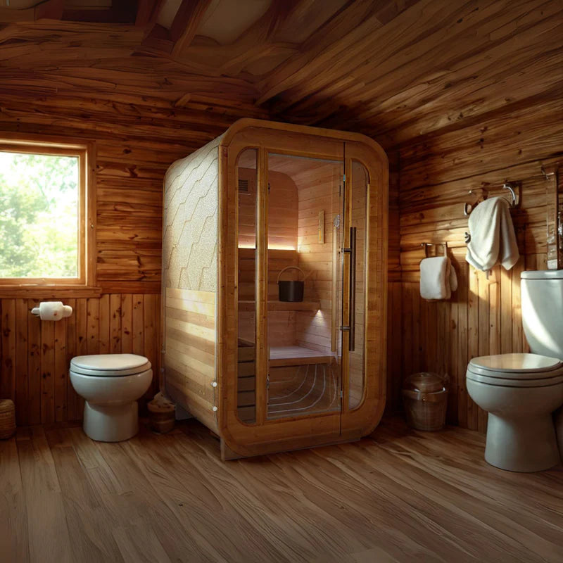 Luxury Indoor/Outdoor Sauna Room