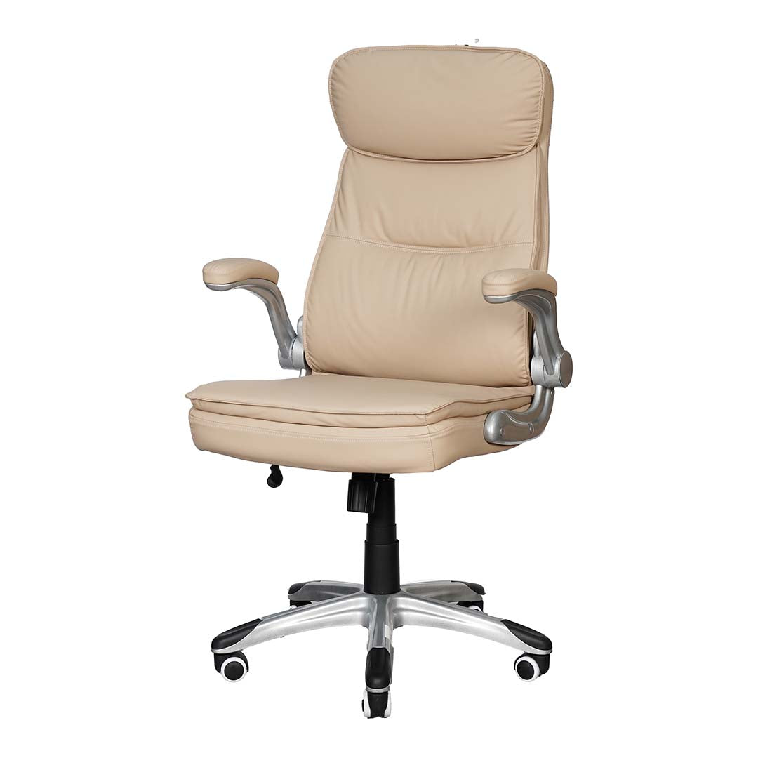 PU leather High Back Office Chair With Height Adjustable-GCC Home Center