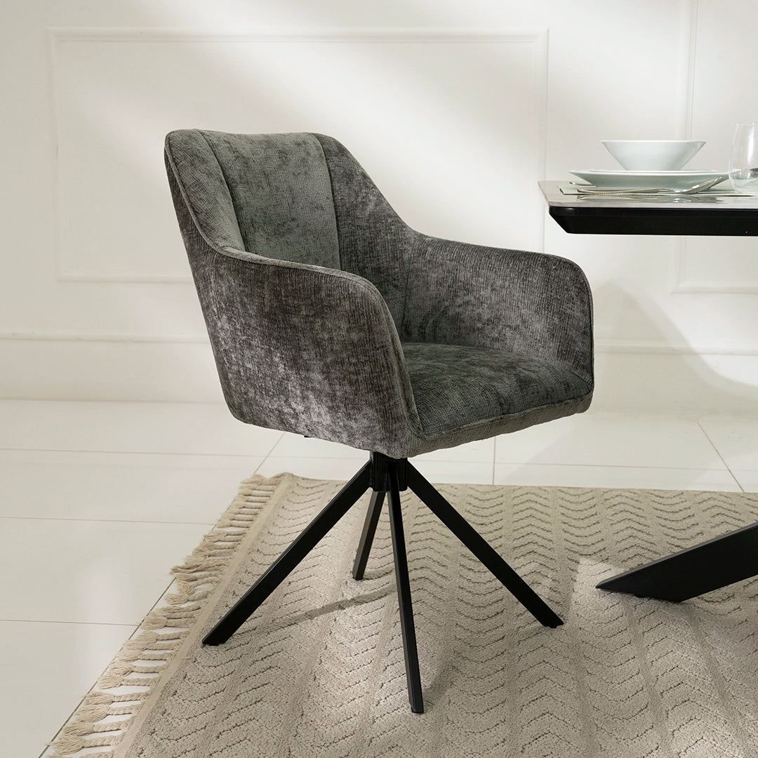 Modern Florence 6-Seater Dining Set - Grey