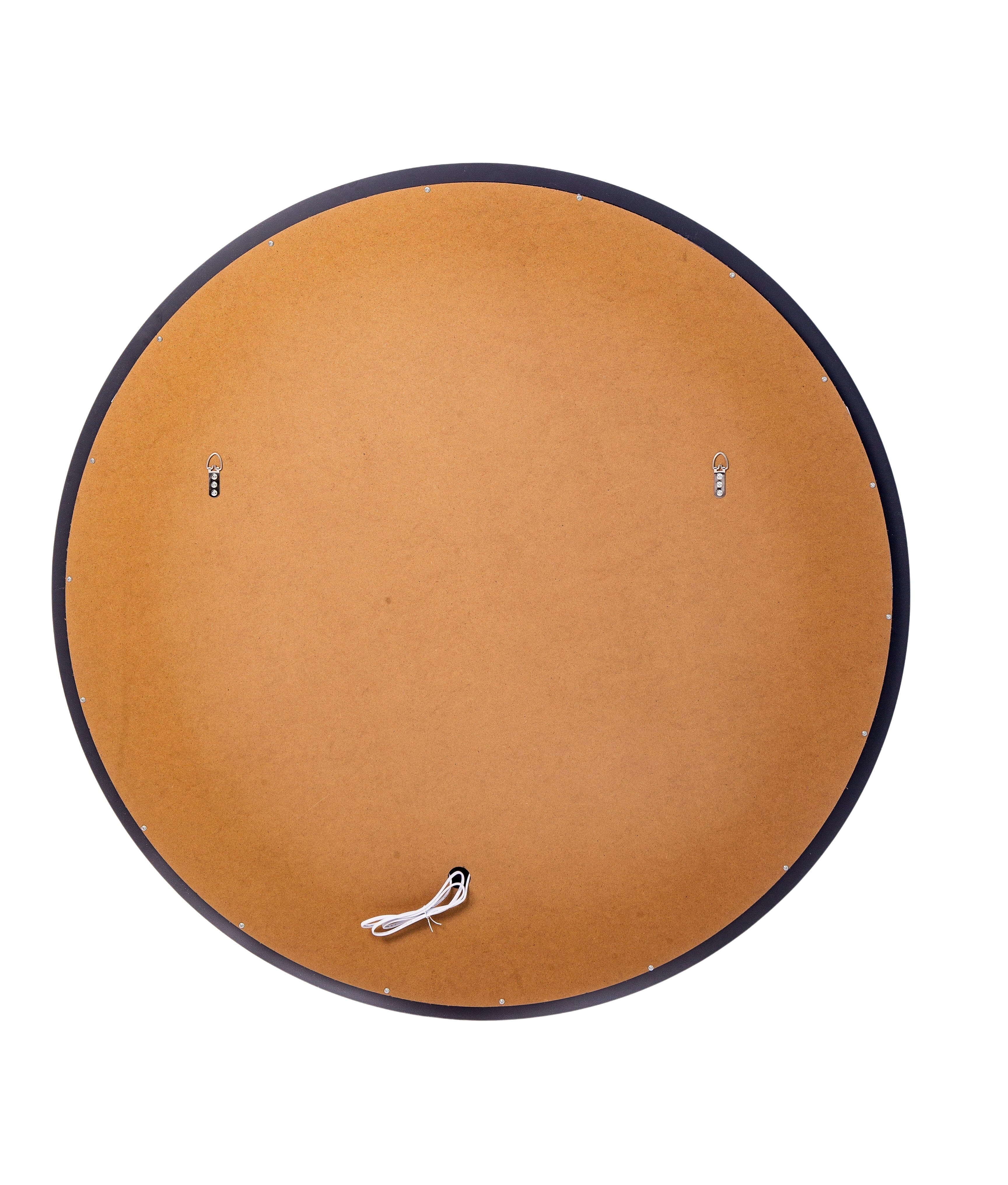 Frameless Round Wall Mirror with Backlit LED