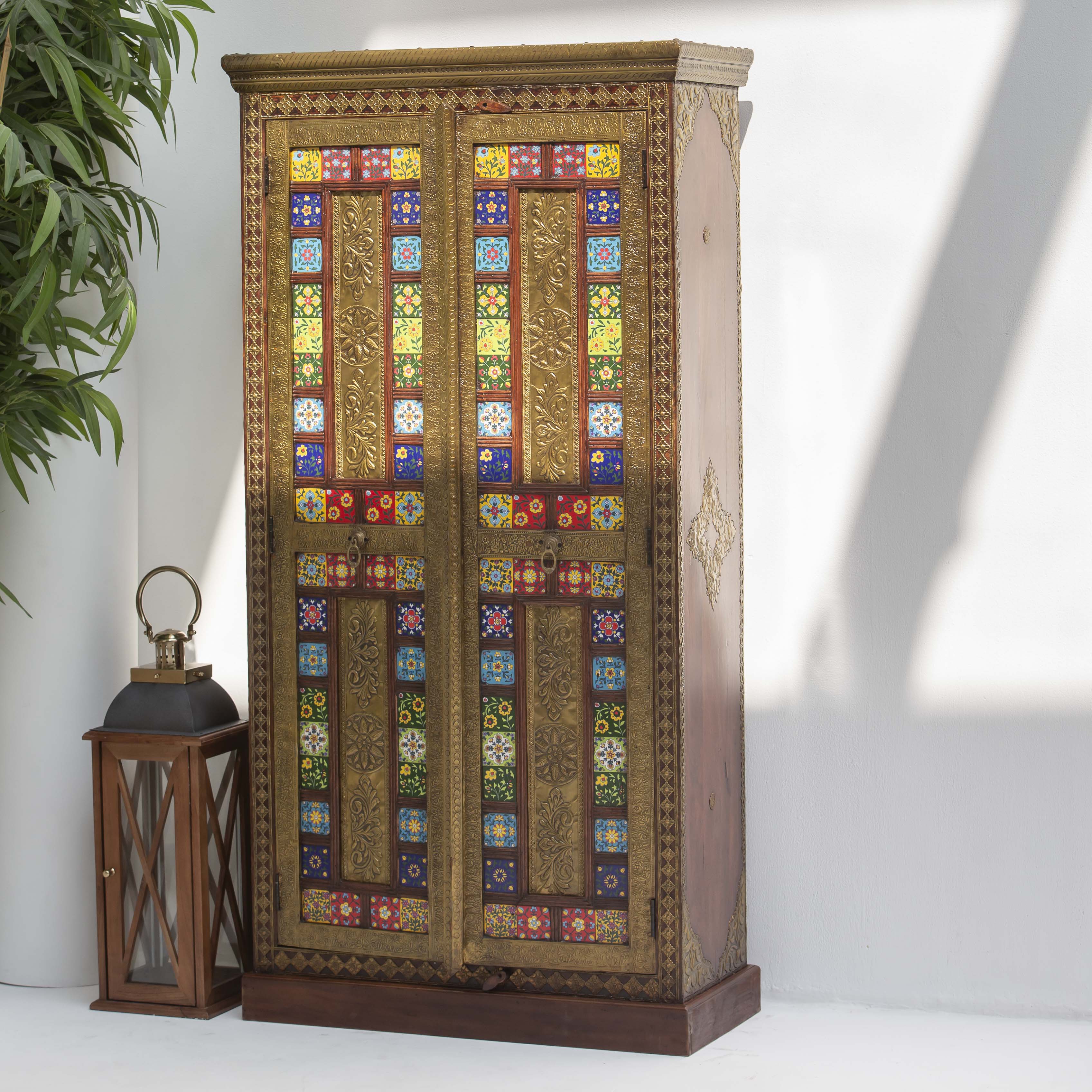 Pre Order Handcrafted Premium Mango Wood Tile FTD Cabinet