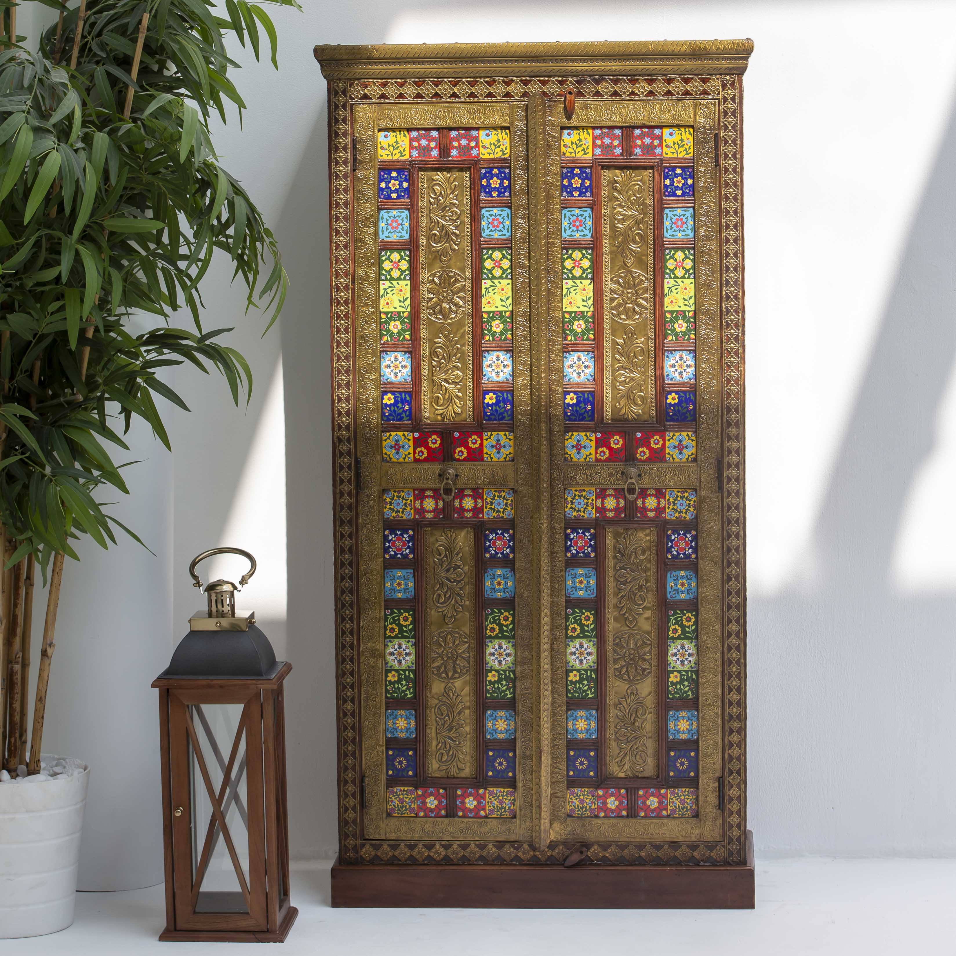 Pre Order Handcrafted Premium Mango Wood Tile FTD Cabinet