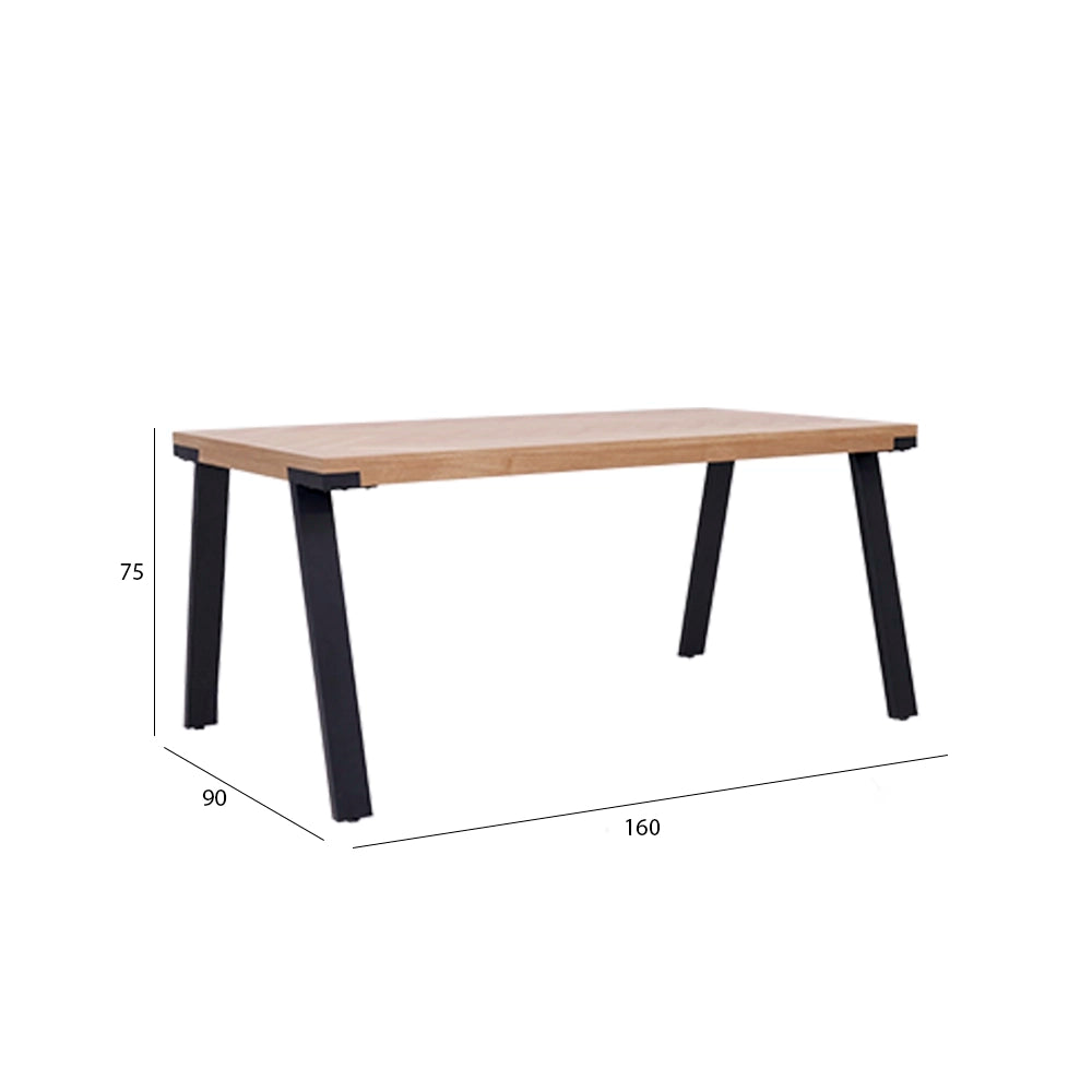 Elegant 6-Seater Dining Set – Oak & Beige