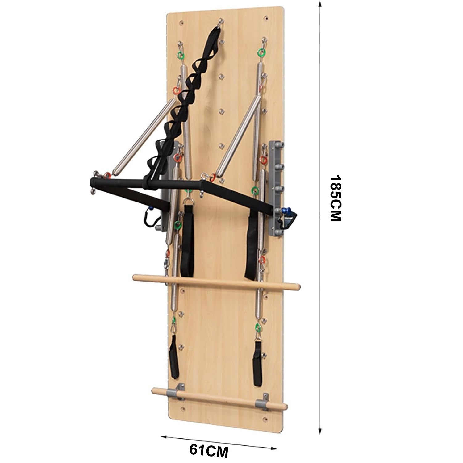 Professional Maple Wood Adjustable Pilates Reformer Springboard Box Wall Tower Unit for Home Commercial Fitness