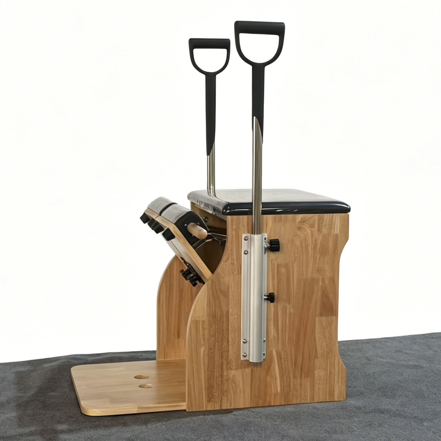 Wooden Pilates Chair – Compact Dual Handle Wunda Chair Yoga Pilates Split Pedal Stability Chair