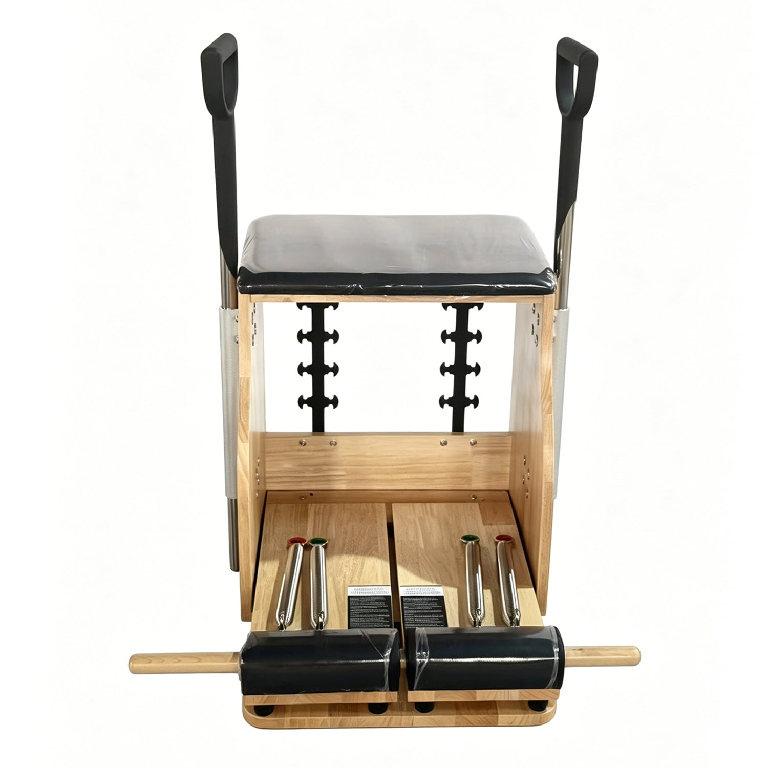 Wooden Pilates Chair – Compact Dual Handle Wunda Chair Yoga Pilates Split Pedal Stability Chair