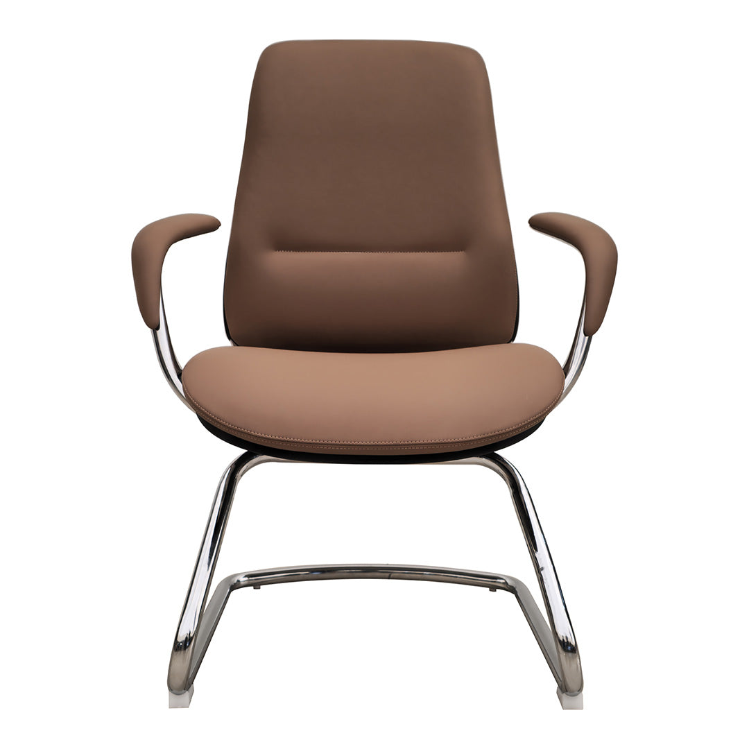 PU leather High Back Office Chair - Brown-GCC Home Center