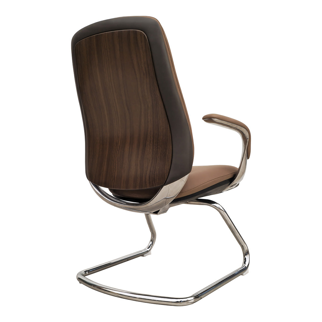 PU leather High Back Office Chair - Brown-GCC Home Center