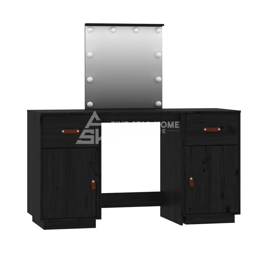 Gray Dressing Table with LED-GCC Home Center